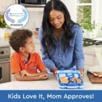 Bentgo Kids Bento-Style 5-Compartment Leak-Proof Lunch Box - Ideal Portion Sizes for Ages 3 to 7 - Durable, Drop-Proof, Dishwasher Safe, PFAS & BPA-Free & Made with Food-Safe Materials (Blue) - Image 2