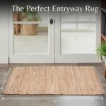 Hausattire Jute Woven Rug 2'x3' - Natural, Hand Braided Boho Entry Area Rugs for Kitchen, Living Room | Small Farmhouse Indoor Outdoor Decorative Mat for Patio, Entryway Front Door Mats - 24x36 Inches - Image 2