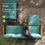 Sophia & William Patio Furniture Sets, 7 Piece Sectional Outdoor Rattan Wicker Sofa, All Weather Patio Conversation Set for Deck Backyard Lawn, Outdoor Couch, Blue - Image 4