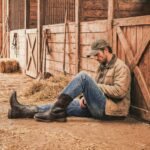 Winbird Square Toe Cowboy Boots for Men Classic Patriot Embroidered Western Boots Men's Vegan Leather Pull On Slip Resistant Boot, Retro Chunky Heel Short Country Boots for Spring Fall - Image 5