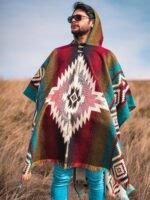 Wool Poncho Men – Handmade Alpaca PONCHO – Mexican Poncho Style - Cowboy Ponchos for Men – Alpaca Ponchos. - Image 8