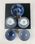 JapanBargain 4686, Set of 5 Japanese Porcelain Bowl Set Gift Set,Traditional Japanese Inspired Pattern Bowls, Made in Japan, 4-5/8" Diameter - Image 8