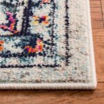 SAFAVIEH Area Rug 9x12 - Madison Collection - Large - Cream & Blue, Boho Chic Distressed Medallion Design, Non-Shedding & Easy to Clean, Ideal for Living Room, Bedroom, Dining Space (MAD473B) - Image 5