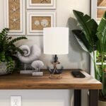 Decor Therapy Anchor Resin Accent Lamp, Easy on/Off Push-Through Light Switch, Coastal Style, Energy Efficient, 40W, Antique Navy - (8" D x 8" W x 16" H) - Image 5