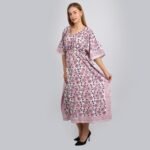 Fabric Venue Kaftan Dresses for Women - Sanganeri Ethnic Prints - Free Size Kaftans for Women - Hand Block Printed Cotton Kaftans - Image 7