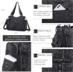 Angel Kiss Handbags for Womens Top-Handle Hobo Purse Roomy Casual Shoulder Bags PU Tote Satchel Purse for Women - Image 6