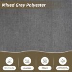 Outdoor V-Shaped 4-Piece Alum Patio Sofa Set, L-Shaped Conversation Set with Coffee Table, Aluminum Frame, Faux Wood, Outdoor Sectional Sofa Set for Garden - Image 4