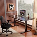 ErGear Height Adjustable Electric Standing Desk, 47.2 x 23.6 Inches Sit Stand up Desk, Memory Computer Home Office Desk (Black) - Image 2