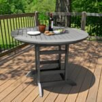 highwood AD-CNA48-CGE Hamilton 5 Piece Round Counter Height Dining Set, Coastal Teak - Image 8