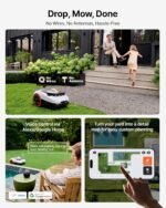 Segway Navimow i215 LiDAR Robot Lawn Mower, Wire Free Robotic Lawn Mower for 0.37 Acre, LiDAR & Vision Dual Fusion, Auto Mapping, Off-Road Wheels for 45% Slopes, Quiet 59 dB(A) Mowing - Image 2