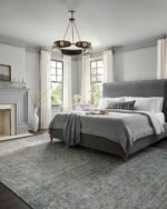 Loloi Jean Stoffer Katherine Collection KES-01 Ocean/Gold 7'-10'' x 10', .25" Pile Height, Area Rug - Image 8