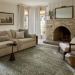 Loloi Magnolia Home by Joanna Gaines Wimberly Collection WYM-03 Lagoon/Wheat 7'-9" x 9'-9" Area Rug