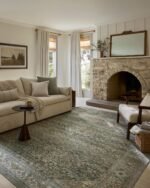 Loloi Magnolia Home by Joanna Gaines Wimberly Collection WYM-03 Lagoon/Wheat 7'-9" x 9'-9" Area Rug