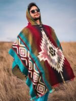 Wool Poncho Men – Handmade Alpaca PONCHO – Mexican Poncho Style - Cowboy Ponchos for Men – Alpaca Ponchos. - Image 6
