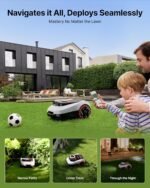 Segway Navimow i215 LiDAR Robot Lawn Mower, Wire Free Robotic Lawn Mower for 0.37 Acre, LiDAR & Vision Dual Fusion, Auto Mapping, Off-Road Wheels for 45% Slopes, Quiet 59 dB(A) Mowing - Image 4