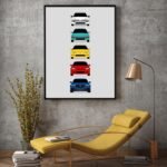 Custom Car Posters Handmade Poster compatible with Acura Integra Evolution Generations and Print of Acura Integra - Multi, 8x10 Satin Print (Unframed) - Image 5