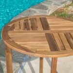 Christopher Knight Home Coronado Acacia Wood Bistro Set, 3-Pcs Set, Teak Finish - Image 7