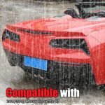 Rear Tail Lights Lamp Cover Trim Compatible with Chevrolet Corvette Stingray C7 Z51 Z06 2014-2019, ABS Tail Light Lamp Cover Guard Trim, Set of 4 - Image 3