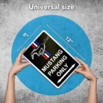 Parking Only Sign for Mustang - 8x12 Aluminum Garage Gifts for Men - Image 2
