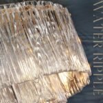 Gold Chandeliers 24”Modern Crystal Glass Round Chandelier 10-Light Drum Pendant Ceiling Light Fixtures Luxury 2 Tiers Hanging Chandelier for Dining Room Foyer Living Room Bedroom - Image 8