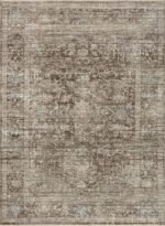 Loloi Magnolia Home by Joanna Gaines Millie Collection MIE-03 Charcoal/Dove 11'-6" x 15'-7", .25" Pile Height, Area Rug - Image 2