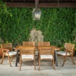 Christopher Knight Home Desoto Acacia Wood Patio Dining Set, 7-Pcs Set, Teak Finish With Rustic Metal - Image 2