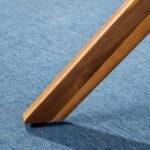 Christopher Knight Home Jordan Outdoor 5 Piece Acacia Wood Dining Set, Teak Finish/Blue - Image 5