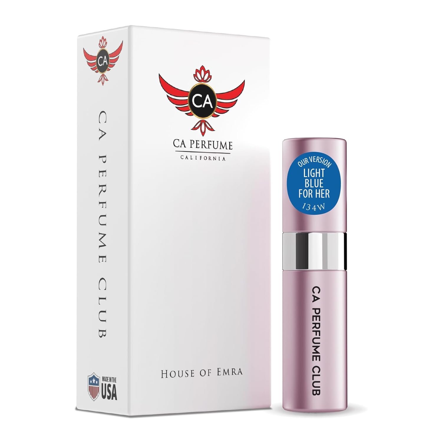 61NKlZ8g3tL._SL1500_.jpg CA Perfume Impression of Light Blue For Her for Women Floral Fruity Scent Long Lasting Perfumes for Women Eau De Parfum Travel Size Refillable Atomizer Spray 0.27 Fl Oz 8ml - Image 1